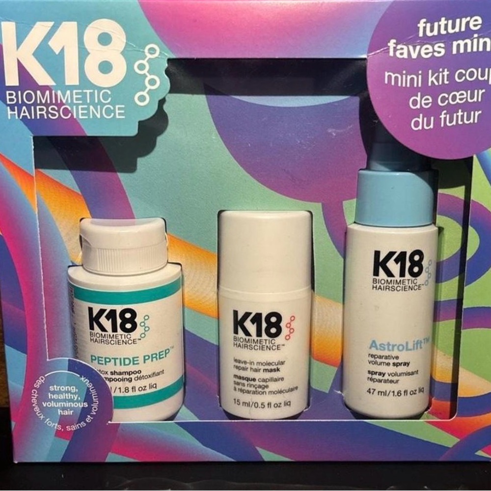 K18 Biomimetic Hairscience Mini Kit - Blue and White
